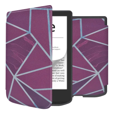 Afbeelding van Pocketbook Verse Hoes: iMoshion Design Sleepcover Bookcase zonder stand Bordeaux Graphic Kunstleder E Reader Hoezen