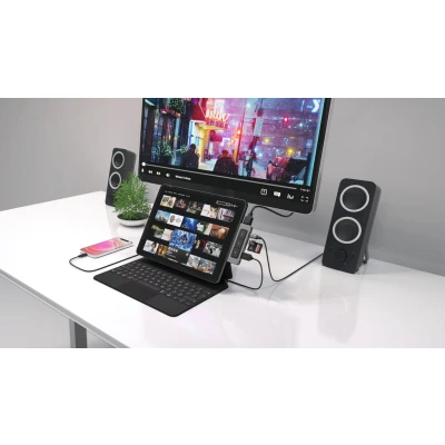 Afbeelding van Hyper Drive 6 in 1 USB C Media Hub voor iPad