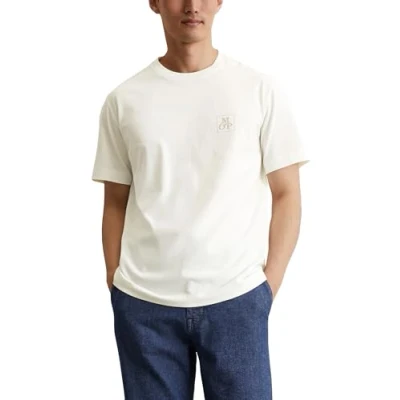 Afbeelding van Marc O&#039;Polo Regular Tshirt basic, Heren, Maat: 3XL, Egg white