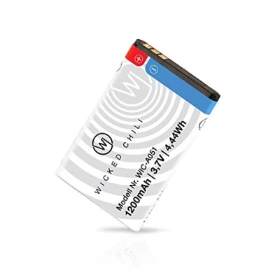 Afbeelding van Wicked Chili Vervangende batterij (1200mAh, BL 5C) bijv. compatibel met Nokia 1650, 2310, 2610, 3110, 3120, 5030, 5130, 6030, 6230, 6230i, 6555, 6600, 6680, 7610, C2, E50, N. 70, N7. 2, N91 (BL5C,
