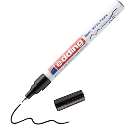 Afbeelding van Edding 780 Glanslakmarker Blister van 1 Zwart