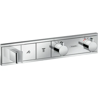Afbeelding van Hansgrohe RainSelect thermostaat afbouwdeel voor 2 functies met douchehouder chroom