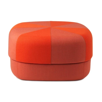 Afbeelding van Normann Copenhagen Circus Duo Poef Large Oranje