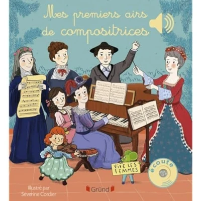 Afbeelding van Mes premières compositrices Livre sonore et d&#039;éveil avec 6 puces sonores Bébé dès mois