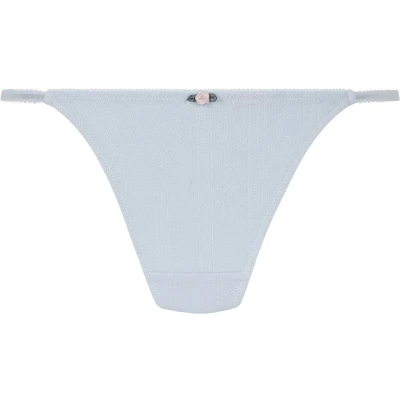 Afbeelding van Hunkemöller Pointelle String, Dames, Maat: SxS, Blue