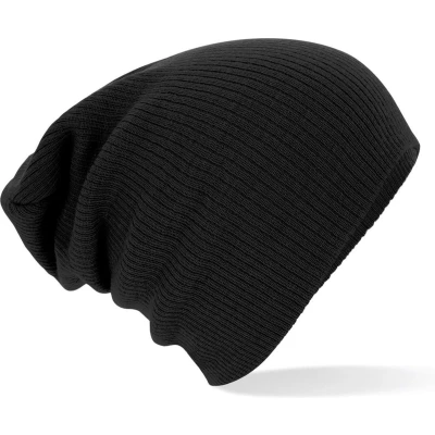 Afbeelding van Beechfield Slouch Muts Beanie Zwart