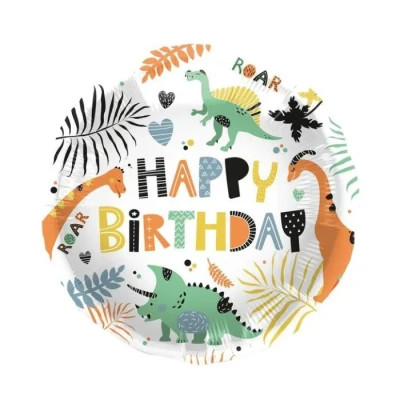 Afbeelding van Dinosaurus helium ballon Roars 45cm per stuk