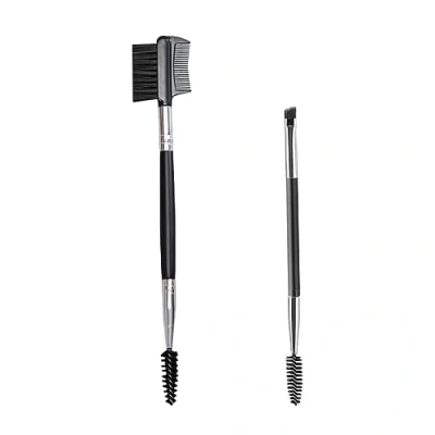 Afbeelding van Wenkbrauwkwast, dubbele uiteinde, schuine wenkbrauwborstel en borstel, mini wimperborstel, voor vormgeving