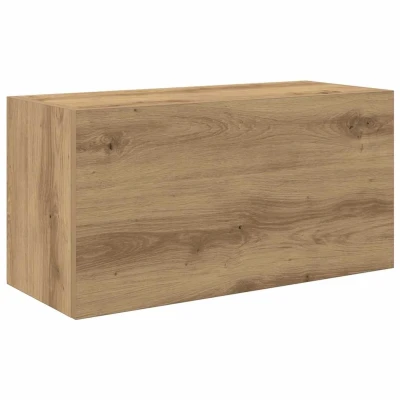 Afbeelding van vidaXL Badkamerwandkast 60x25x30 cm bewerkt hout artisanaal eikenkleur