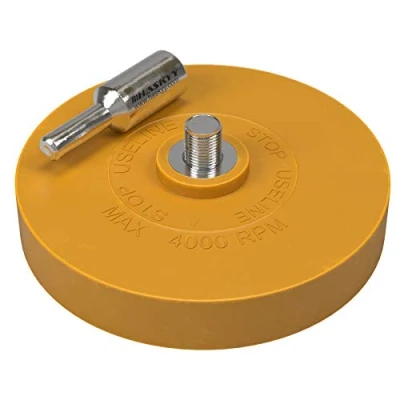 Afbeelding van Haskyy 1 x foliegum met adapter voor het professioneel verwijderen van folies en lijmresten op voertuig, auto of motorfiets