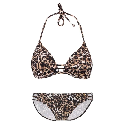 Afbeelding van Lascana Triangelbikini met luipaardprint en push upeffect