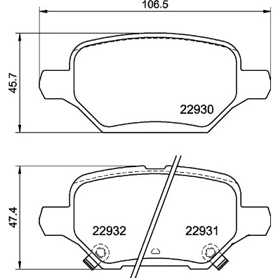 Afbeelding van Brembo Remblokset P 59 099