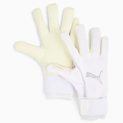 Afbeelding van Puma Ultra Ultimate Hybrid Unisex Keepershandschoenen, Maat: 11, White/silvercoloured/heat fire
