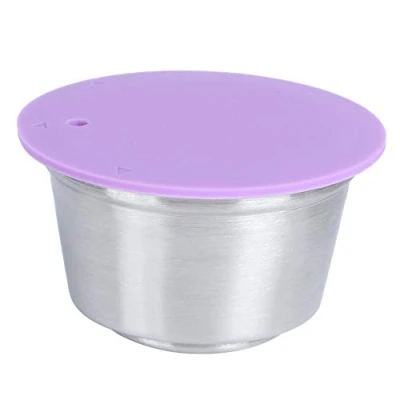 Afbeelding van Roestvrijstalen herbruikbare capsules Navulbare Crema koffiecapsules Pods Cup Geschikt voor Dolce Gusto koffiezetapparaat(Purper)
