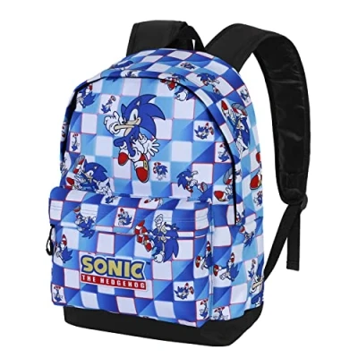 Afbeelding van Sonic the Hedgehog Rugzak 41cm 2 vakken A4 map formaat