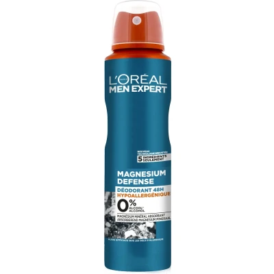 Afbeelding van 6x L&#039;Oréal Men Expert Deodorant Spray Magnesium 150 ml