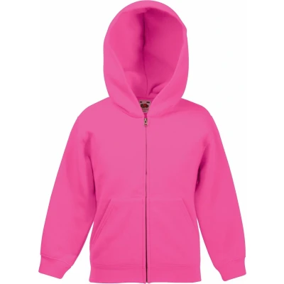 Afbeelding van Fruit Of The Loom Kinderen / Kinder Unisex Sweatshirt met capuchon (Fuchsia)