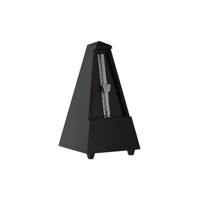 Afbeelding van Wittner M 816 metronoom Pyramide GL zwart seidemat hout Accessoire voor keyboards