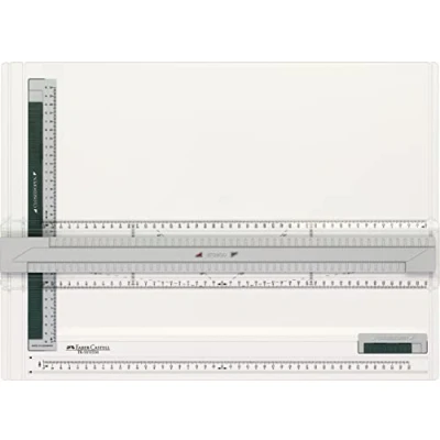 Afbeelding van Faber Castell 171273 tekenplaat A3 TK SYSTEM, met geleidingsgroeven en cirkelafdrukschaal