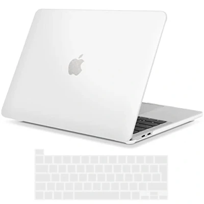 Afbeelding van TECOOL Case Hoes voor MacBook Pro 16 inch 2020 2019 Touch Bar, Slim Plastic Harde Koffer Bescherming Mat Hardcase en EU Toetsenbord Cover, [NIET Compatibel met 2021 Mac M1 A2485], doorzichtig