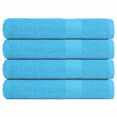 Afbeelding van vidaXL Saunahanddoeken 4 st 80x200 cm 360 g/m² 100% katoen turquoise