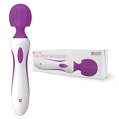 Afbeelding van LoversPremium XL Full Body Massager Vibrator Wit/Paars