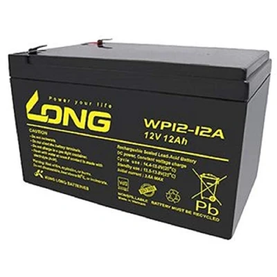 Afbeelding van WSB Battery Loodaccu WP12 12A 12V 12Ah 4,8mm Faston Lead Acid, compatibel LC RA1212PG, RA1212PG1, Exide Powerfit S312/12S, NP12 12, FG21202, 12 WT, MP12 6 F12, F12 M DZM