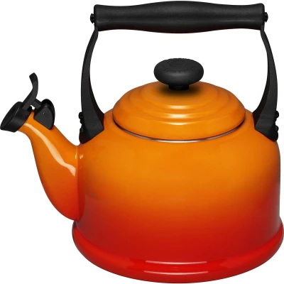 Afbeelding van Fluitketel Le Creuset Tradition Oranjerood 2.1 Liter