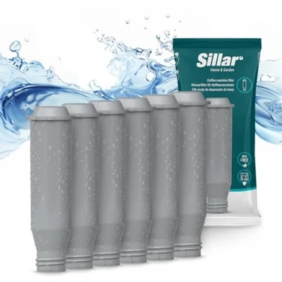 Afbeelding van Sillar 6x Waterfilter, Waterfiltervervanging voor Krups Koffiezetapparaten F088, AEL01, TCZ6003 Verlengt de Levensduur van Machine