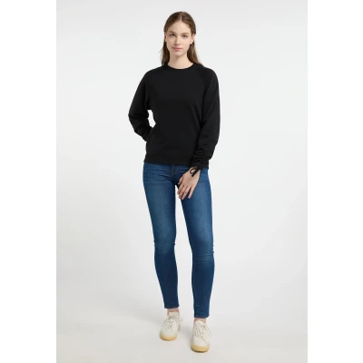 Afbeelding van Dreimaster Sweatshirt met ronde hals bridgeport Dames zwart