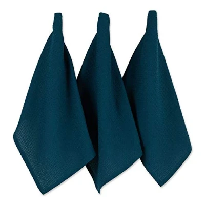Afbeelding van DII Set theedoeken, katoen, groenblauw, 18x26