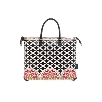 Afbeelding van Gabs Leren Schoudertas G3 Plus Holiday Bag Optical + Fiori Veelkleurig