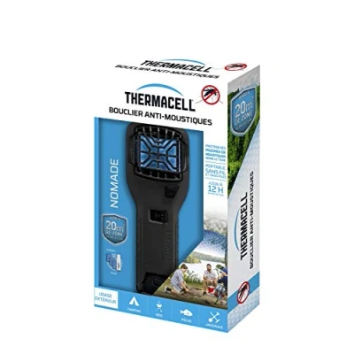 Afbeelding van THERMACELL THNOMADNOIR Muggenschild, draagbaar, zwart, navulverpakking voor 12 uur bescherming