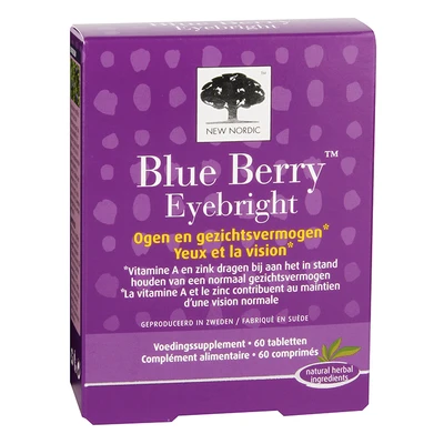 Afbeelding van 25% korting New Nordic Blue Berry Eyebright (60 Tabletten)