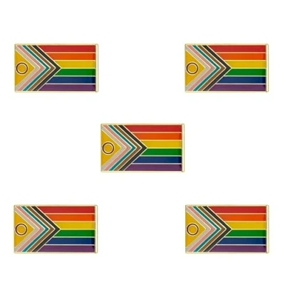 Afbeelding van Intersex vooruitgang trots badge reversspeldje broche 5 stuks