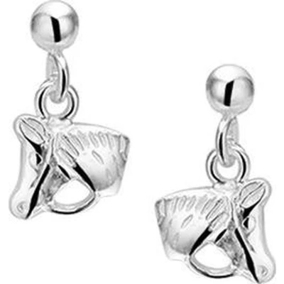 Afbeelding van TFT Oorhangers Paardenhoofd Zilver Gerhodineerd Glanzend 13 mm x 8.5