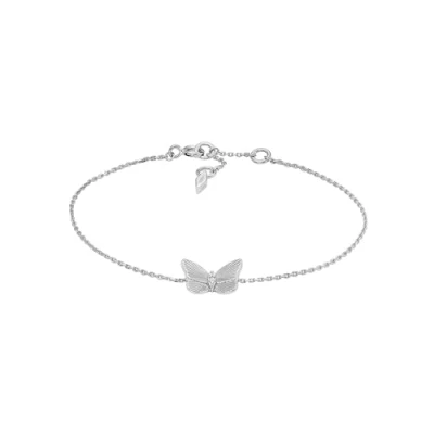 Afbeelding van Fossil JFS00620040 Armband Butterfly zilver zirconia zilverkleurig wit