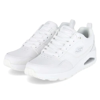 Afbeelding van Skechers Uno Retro One Heren Sneakers White Maat 40