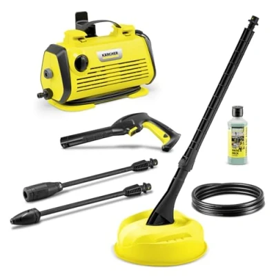 Afbeelding van Kärcher Hogedrukreiniger K 3 Horizontal Plus Home, druk: max. 120 bar, wateropbrengst: 380 l/u, oppervlakteprestatie: 25 m²/u, gewicht: 3,6 kg, hogedrukslang en pistool, spuitlans, Home Kit