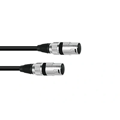 Afbeelding van Omnitronic Adaptercable XLR(M)/XLR(M) 0.2m bk
