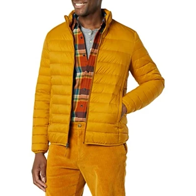 Afbeelding van Amazon Essentials Heren Polar Fleece Kwart Zip Mock Jackets, Caramel, L