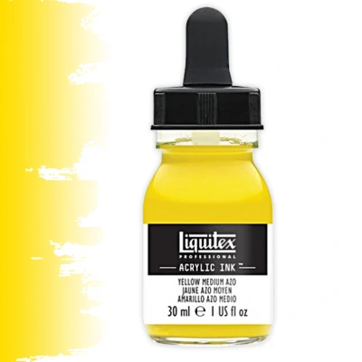 Afbeelding van Professional Acryl Ink! Yellow Medium Azo 30ml 412 4260412