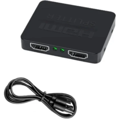 Afbeelding van HDMI splitter 1 naar 2 HDMI1.4 (4K 30Hz) voeding via USB