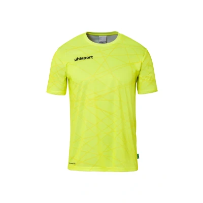 Afbeelding van uhlsport Trainings Prediction Sport Tshirt voor kinderen, Maat: 116, Fluo gelb