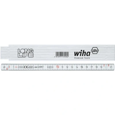 Afbeelding van Wiha 41020002 Duimstok Longlife® 2 m metrisch, 10 delen 15 mm 27057