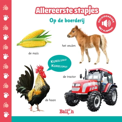 Afbeelding van Geluidenboekjes Allereerste stapjes Op de boerderij