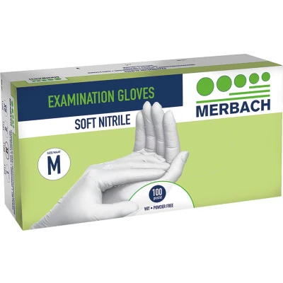 Afbeelding van Onderzoekshandschoen Soft Nitril (Latex &amp; poedervrij) 100 stuks