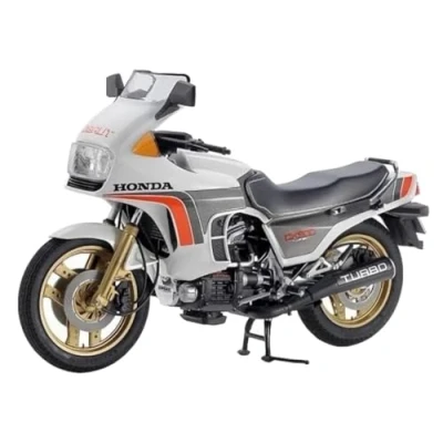Afbeelding van Tamiya 14016 1:12 Honda CX500 Turbo modelbouw, plastic kit, handwerk, hobby, lijmen, model in elkaar zetten, onbeschilderd, veelkleurig