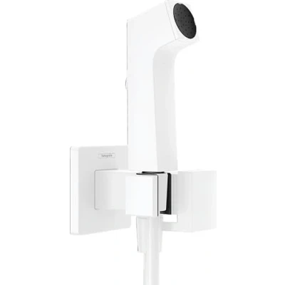 Afbeelding van hansgrohe Bidette handdouche 1jet E EcoSmart voor warm water, met douchehouder en doucheslang, 29233700