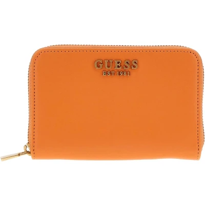 Afbeelding van GUESS Laurel SLG Zip Around Wallet M Tangerine